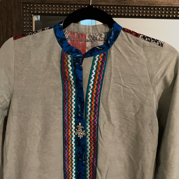 Pakistani / Indian Gray kurta - Picture 3 of 5